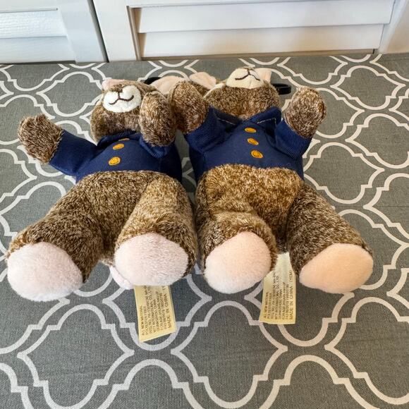 Dan Dee Peter Rabbit Plush Toys Stuffed Animals Backpack Charms Gift 8" Brown - Picture 7 of 9